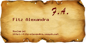 Fitz Alexandra névjegykártya